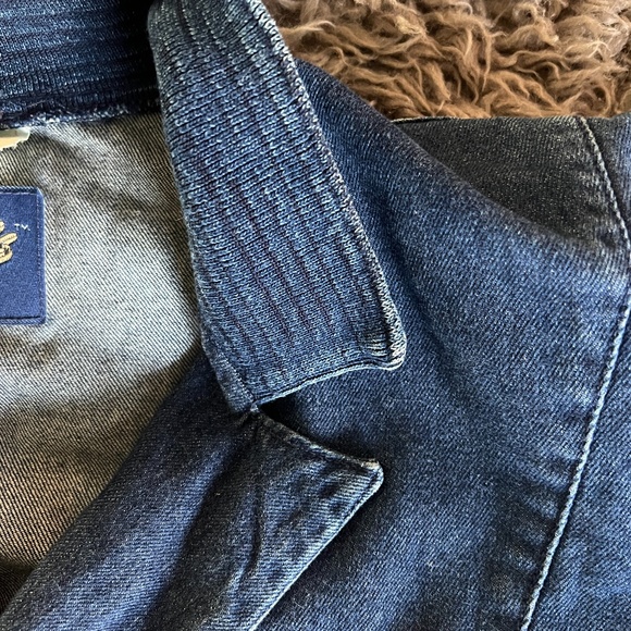 VINTAGE 80's Brown's Blue Jeans DENIM Bomber Jacket RARE! - Picture 4 of 9